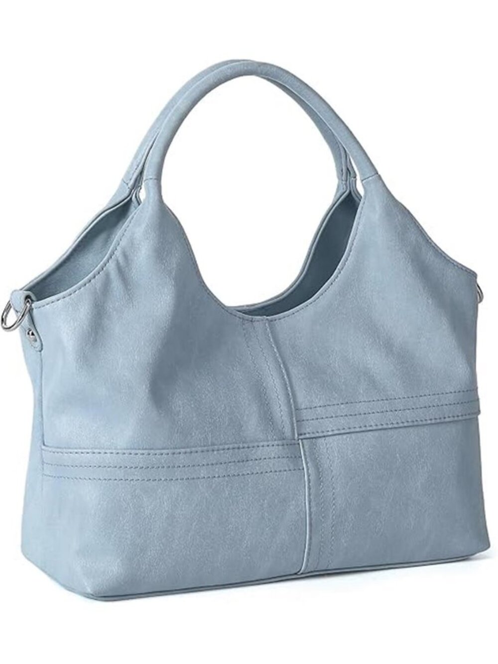 Womens Vegan Leather Crossbody Bag Shoulder Purse Satchel Handbag Large Tote Bag